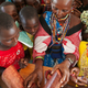A Masai woman leads an exercise at an alternative rites of passage workshop in Magadi, Kenya (Anja Legtenberg)